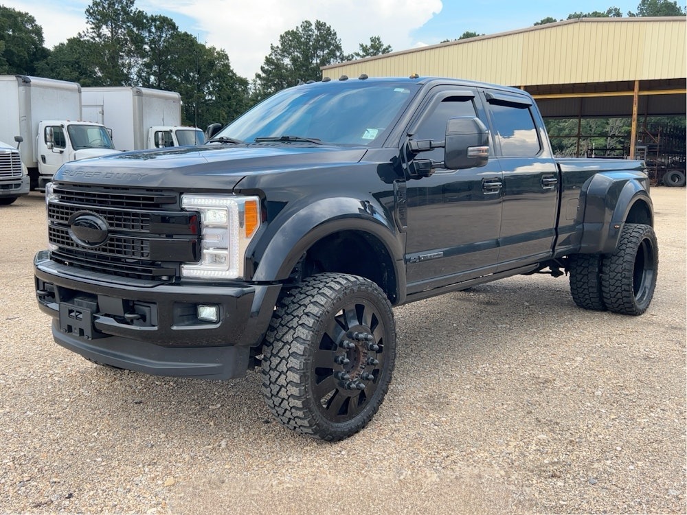 2018 FORD F-450 4WD PLATINUM CREW CAB DUALLY PICKUP TRUCK LEATHER DIESEL