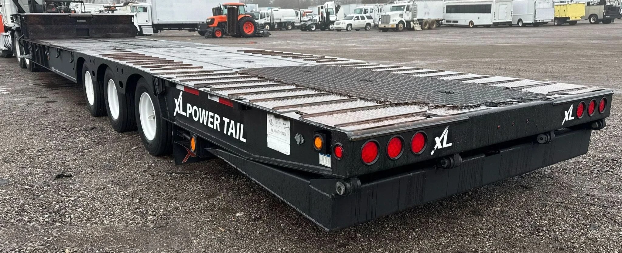 2018 X-L Specialized XL 80 PT Drop Deck Hydraulic Tail Equipment Trailer